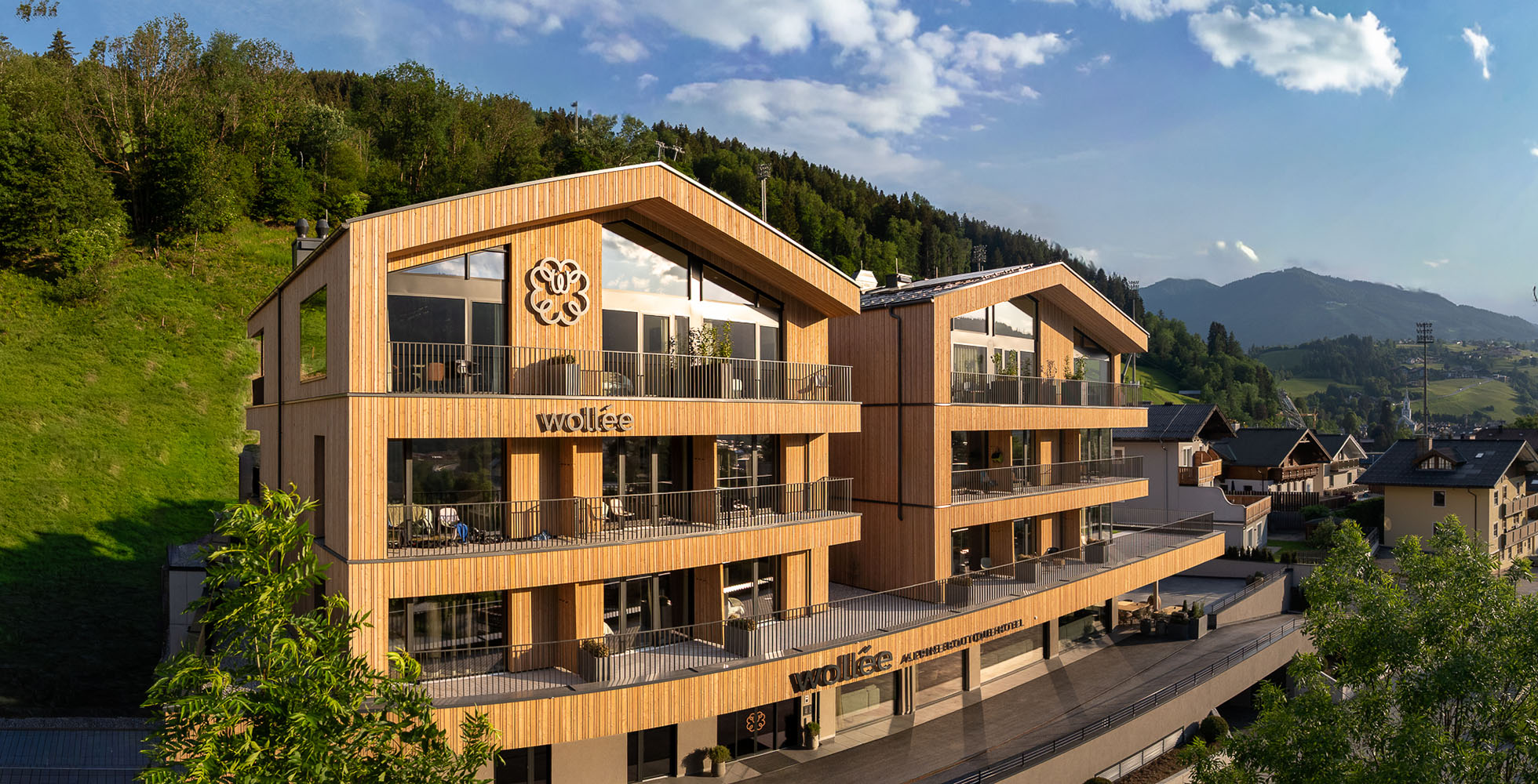 Holzhandel Erhardt - Projekt Boutiquehotel wollée in Schladming, Steiermark