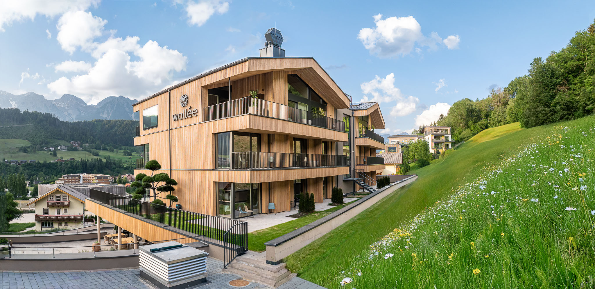 Holzhandel Erhardt - Projekt Boutiquehotel wollée in Schladming, Steiermark
