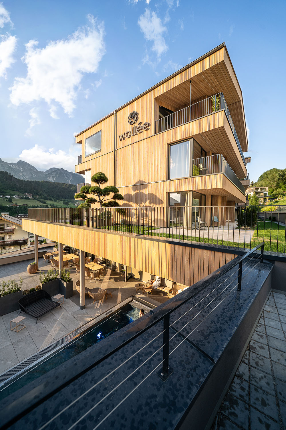 Holzhandel Erhardt - Projekt Boutiquehotel wollée in Schladming, Steiermark
