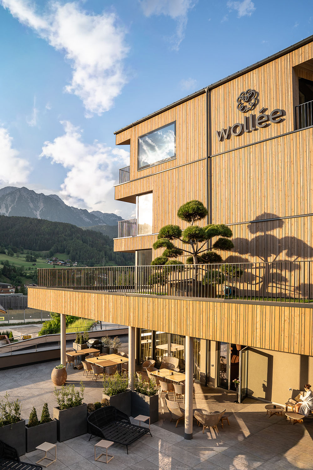 Holzhandel Erhardt - Projekt Boutiquehotel wollée in Schladming, Steiermark